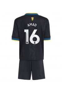 Manchester United Amad Diallo #16 Babyklær Tredje Fotballdrakt til barn 2025-26 Korte ermer (+ Korte bukser)